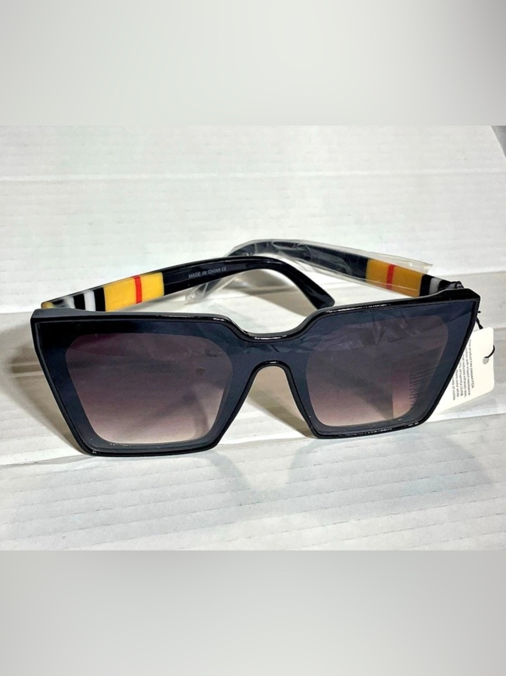 Color Block Sunglasses in Black & Yellow